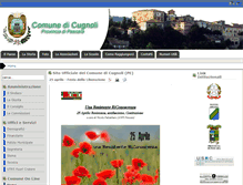 Tablet Screenshot of comune.cugnoli.pe.it